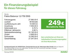 Skoda Fabia Balance 1,0
